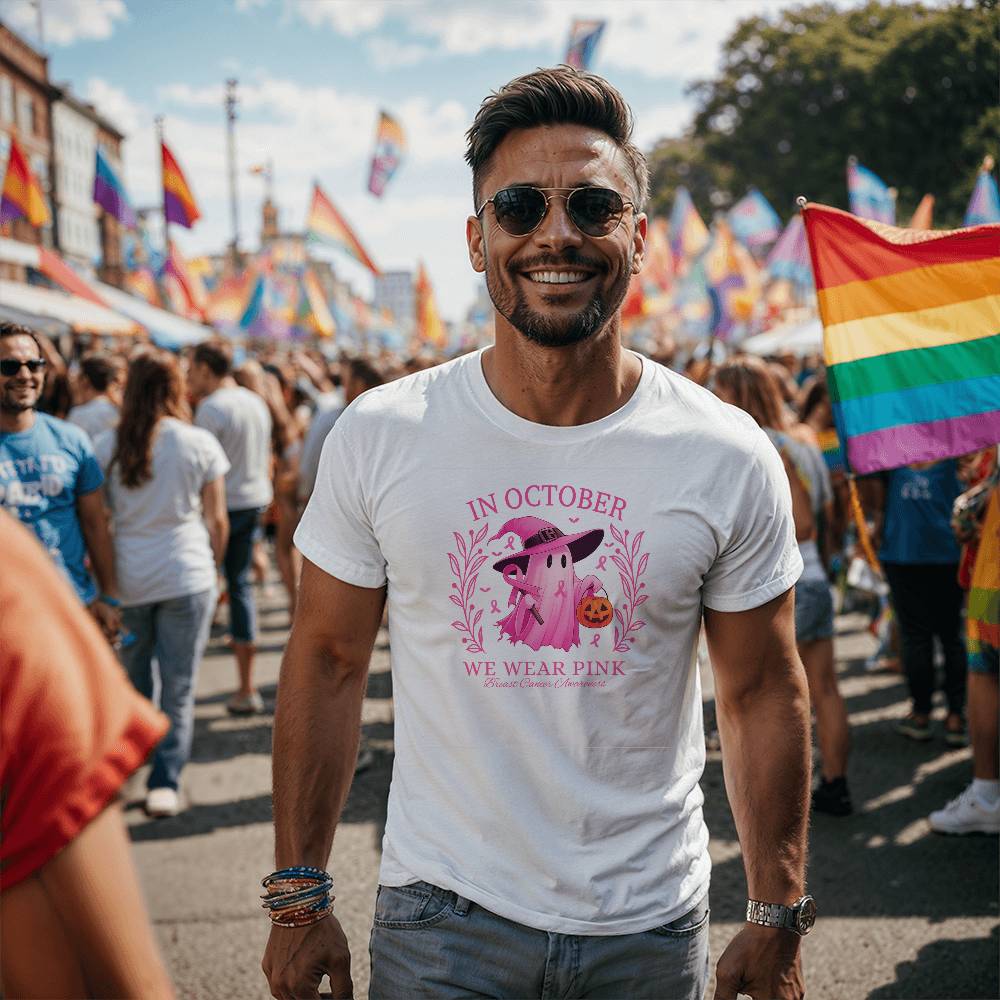 In October We Wear Pink Unisex T-Shirt