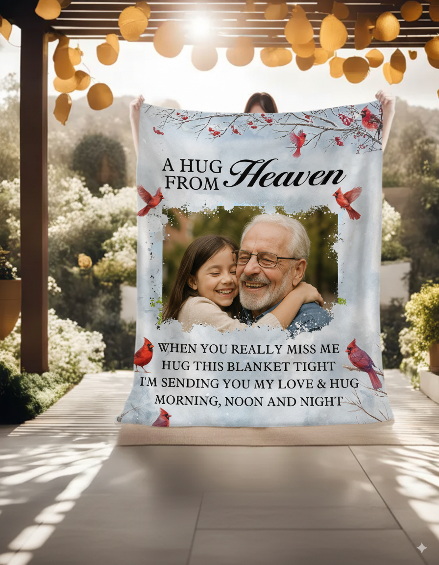 Personalized Photo Coral Fleece Blanket