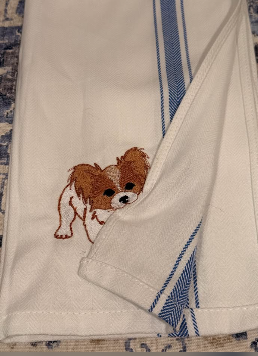 Mischievous Dog Kitchen Towel Keepsake