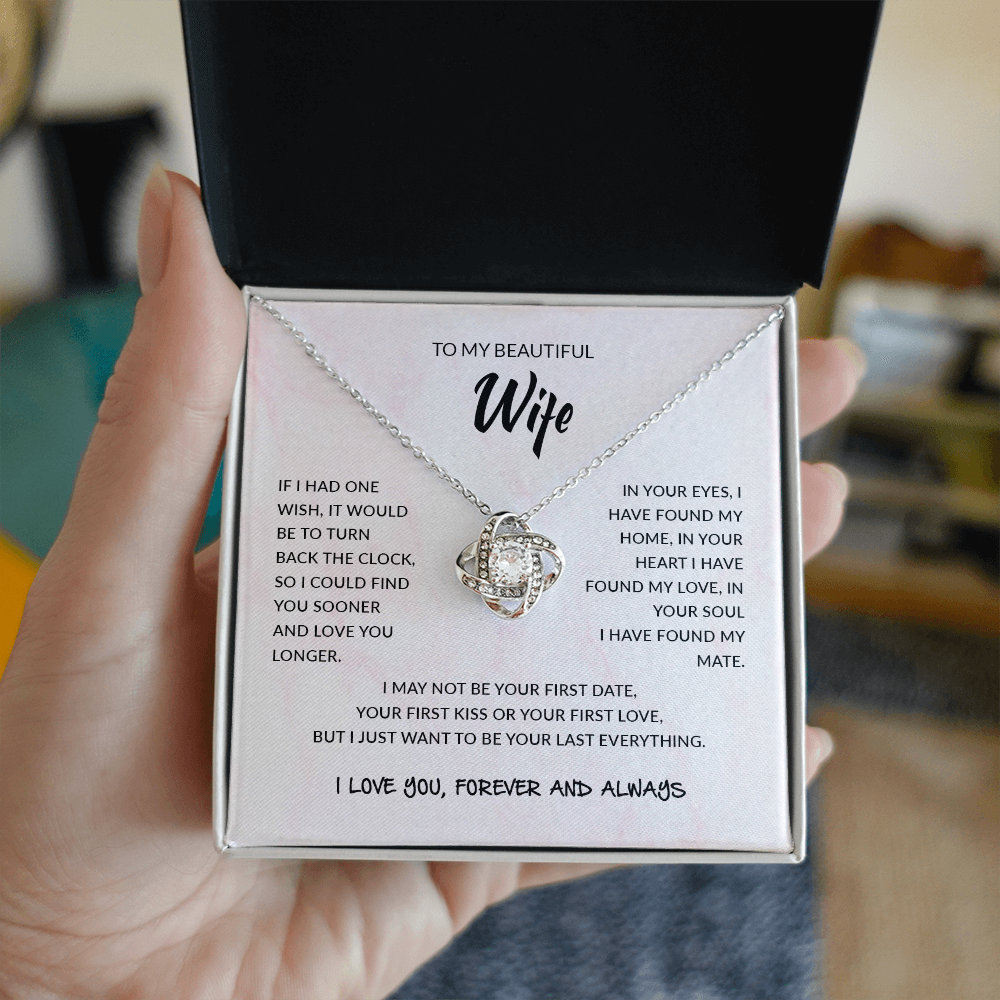 To My Wife | Love Knot Necklace