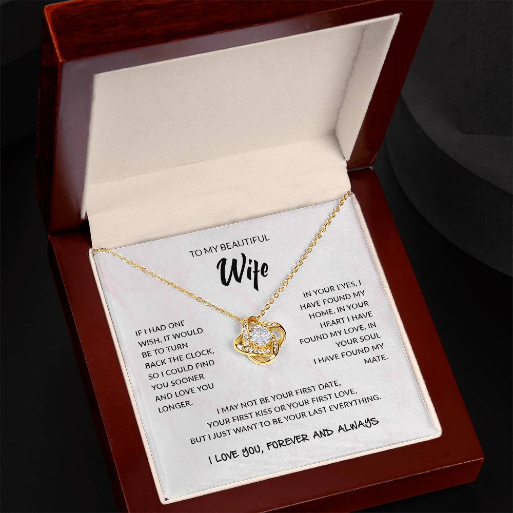To My Wife | Love Knot Necklace