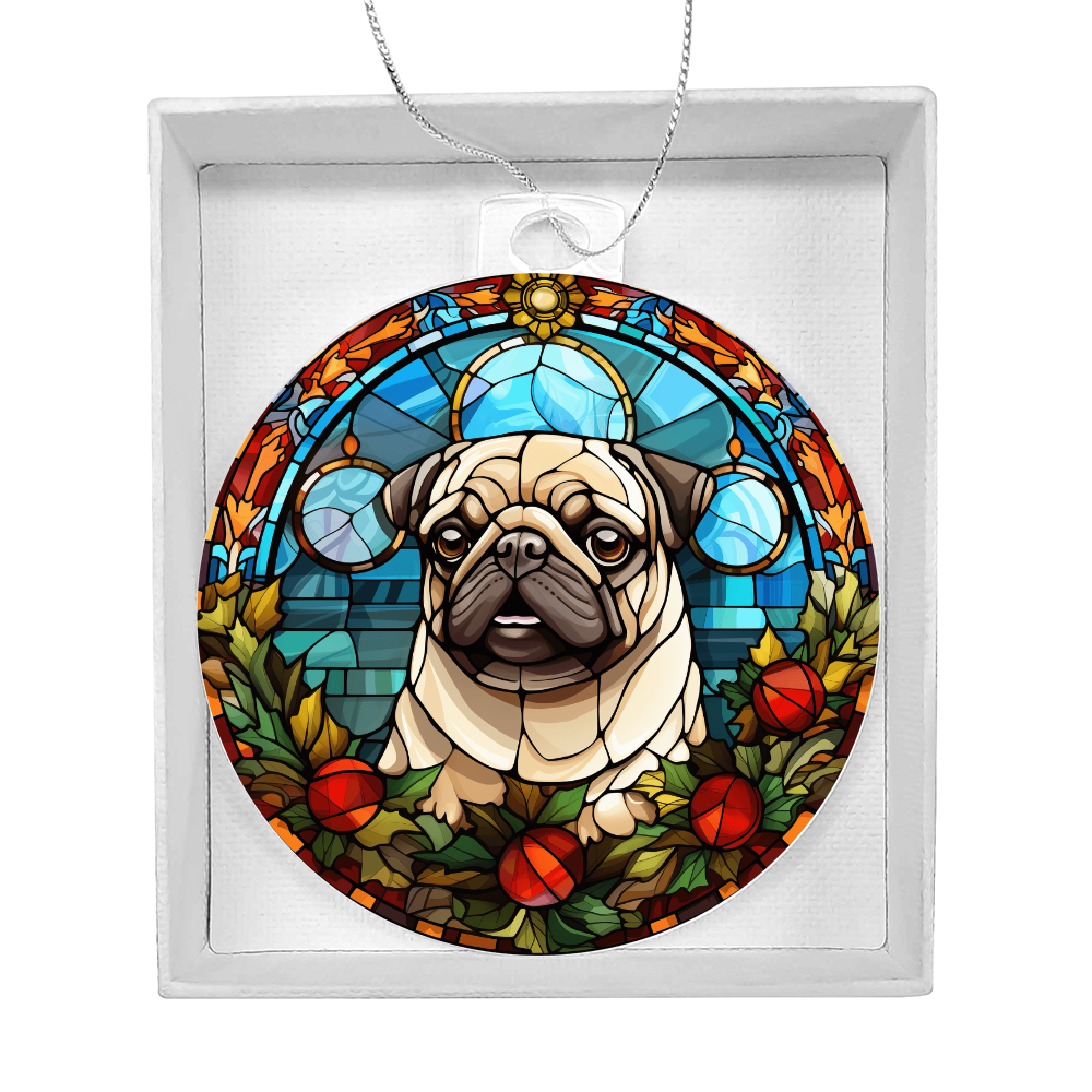Pet Faux Stained Glass Ornament - Acrylic