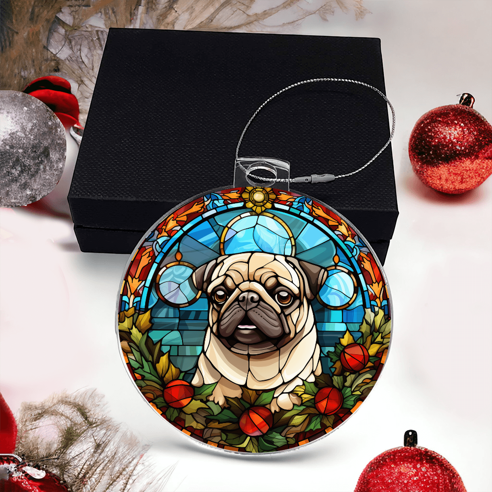 Pet Faux Stained Glass Ornament - Acrylic