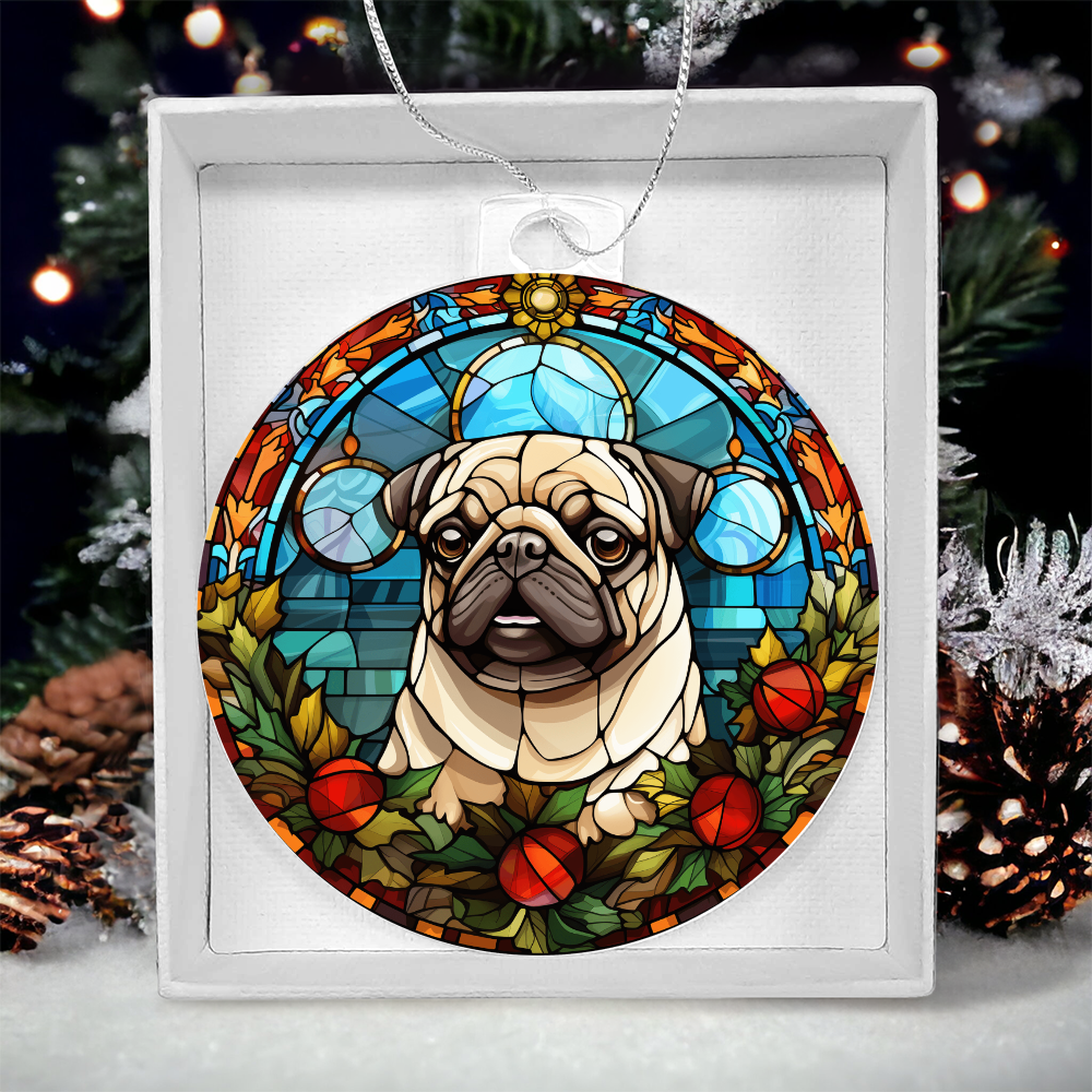 Pet Faux Stained Glass Ornament - Acrylic