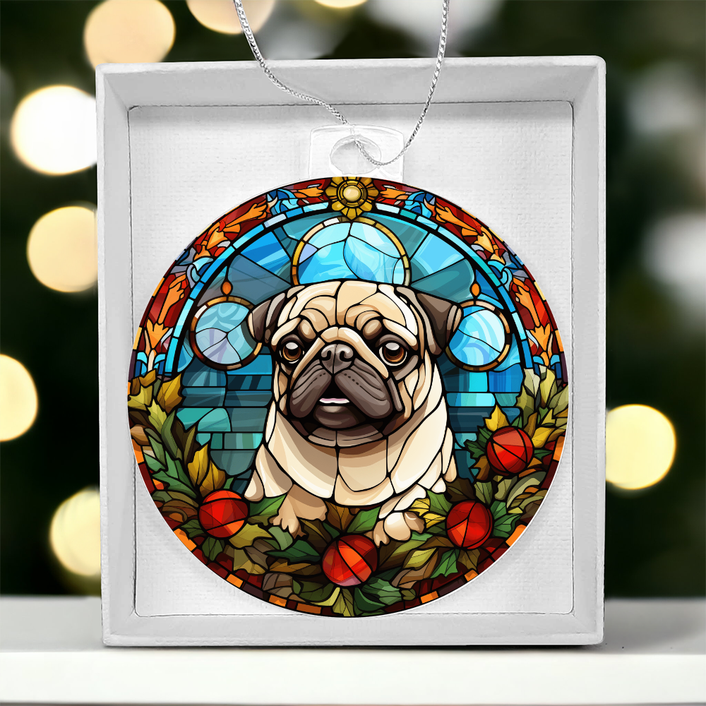 Pet Faux Stained Glass Ornament - Acrylic