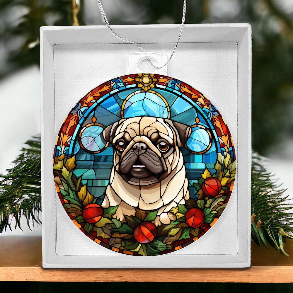 Pet Faux Stained Glass Ornament - Acrylic