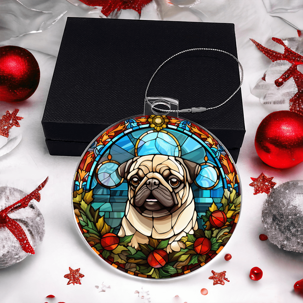 Pet Faux Stained Glass Ornament - Acrylic