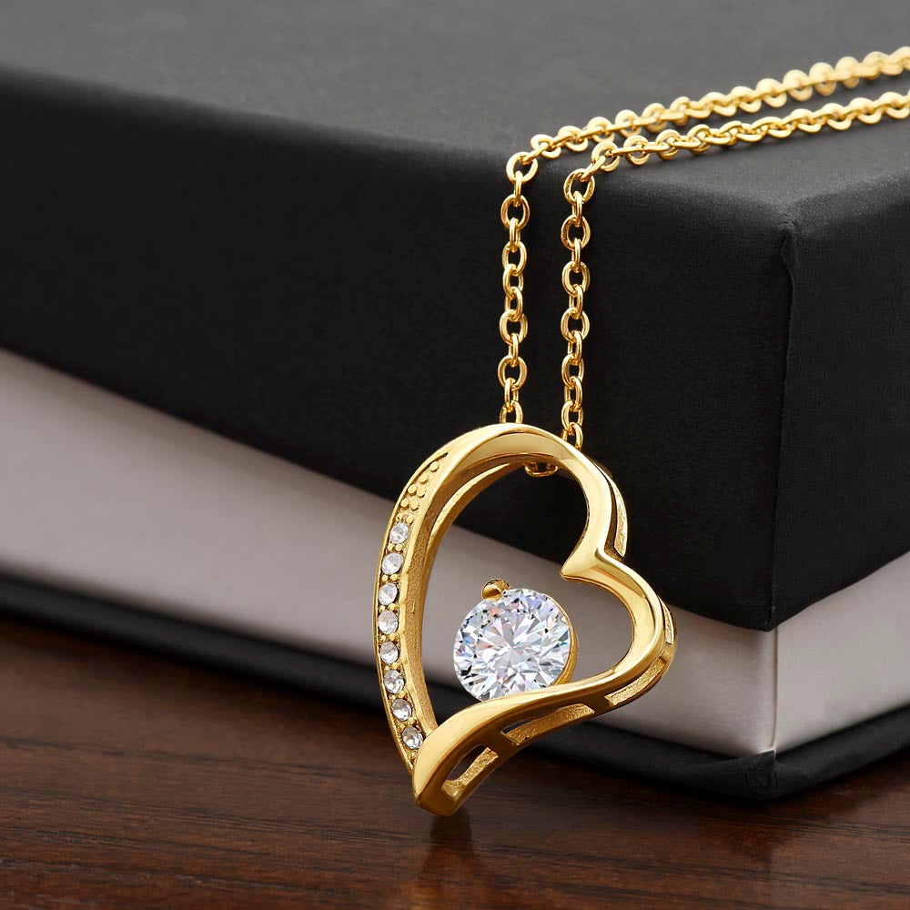 To My Daughter Heart Pendant - Love Mom