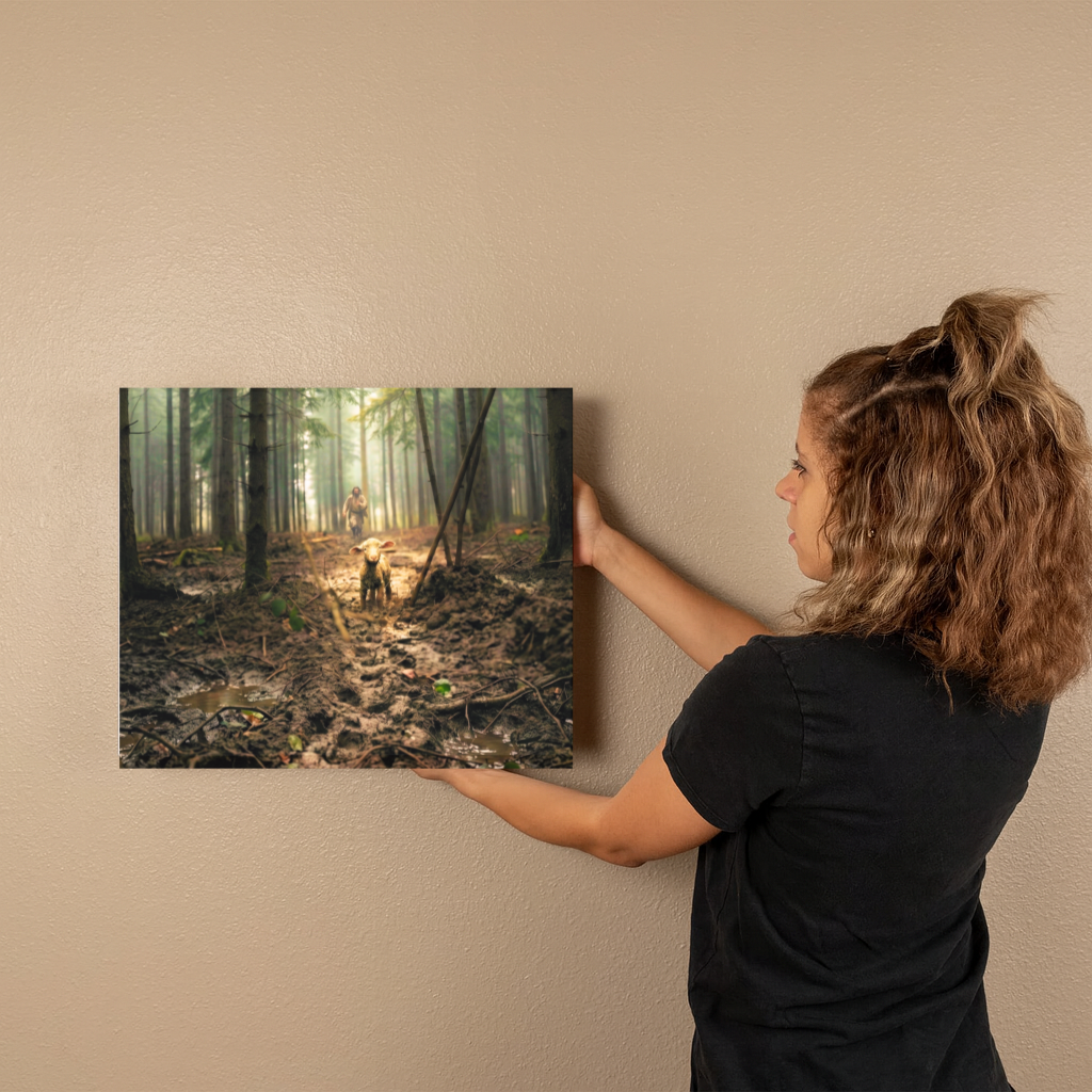 Jesus Left the 99...Gallery Wrapped Canvas Landscape