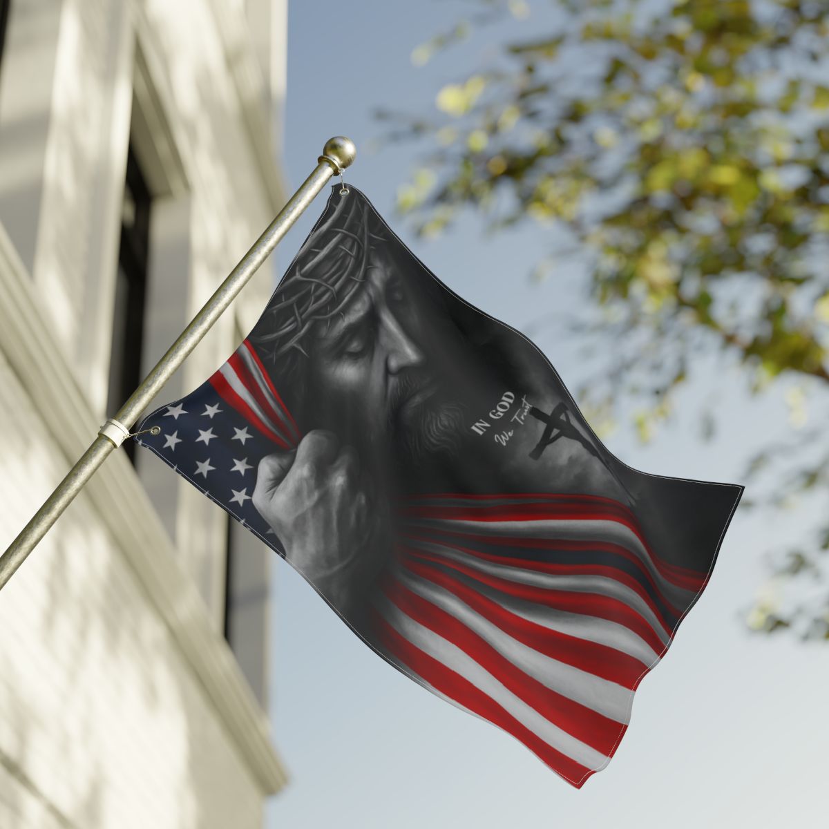 In God We Trust Double Sided Flag