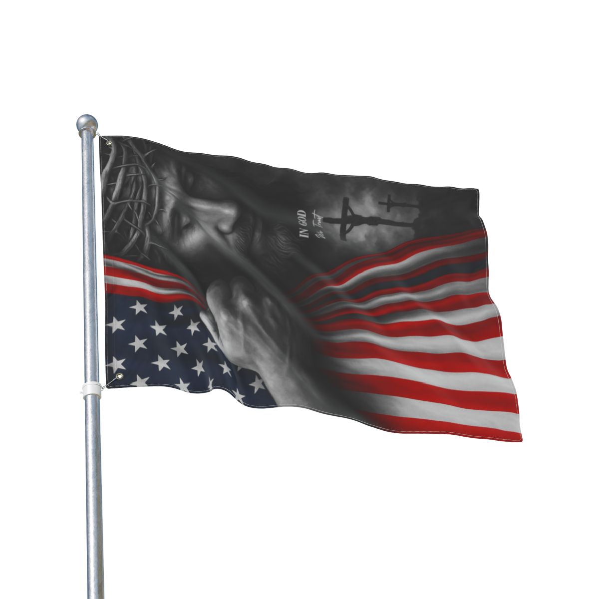 In God We Trust Double Sided Flag