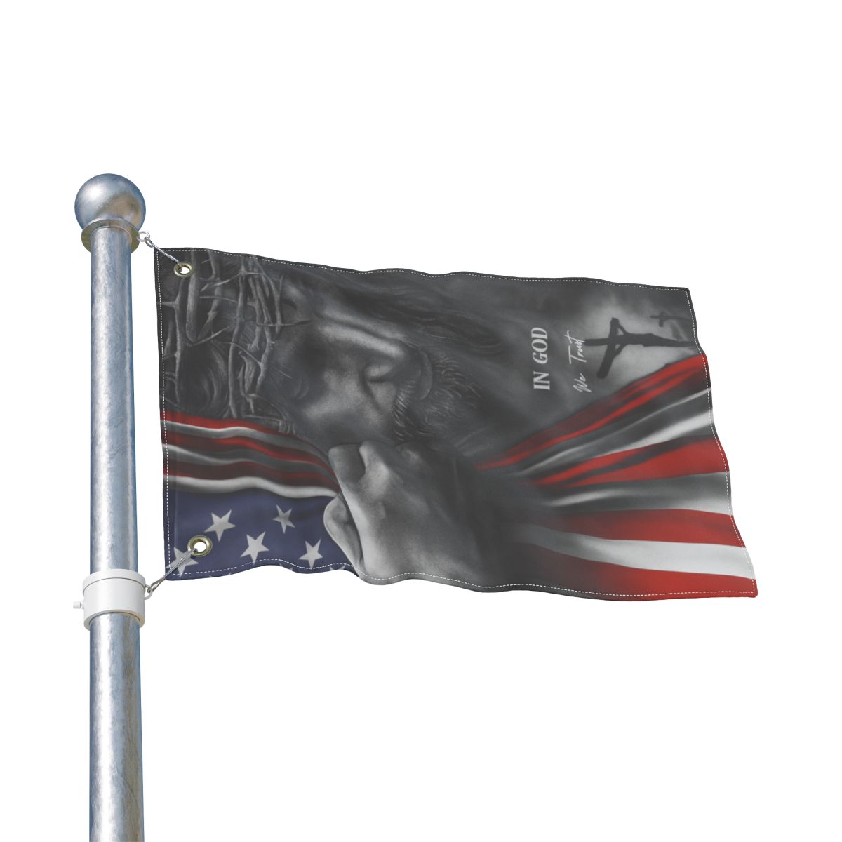 In God We Trust Double Sided Flag