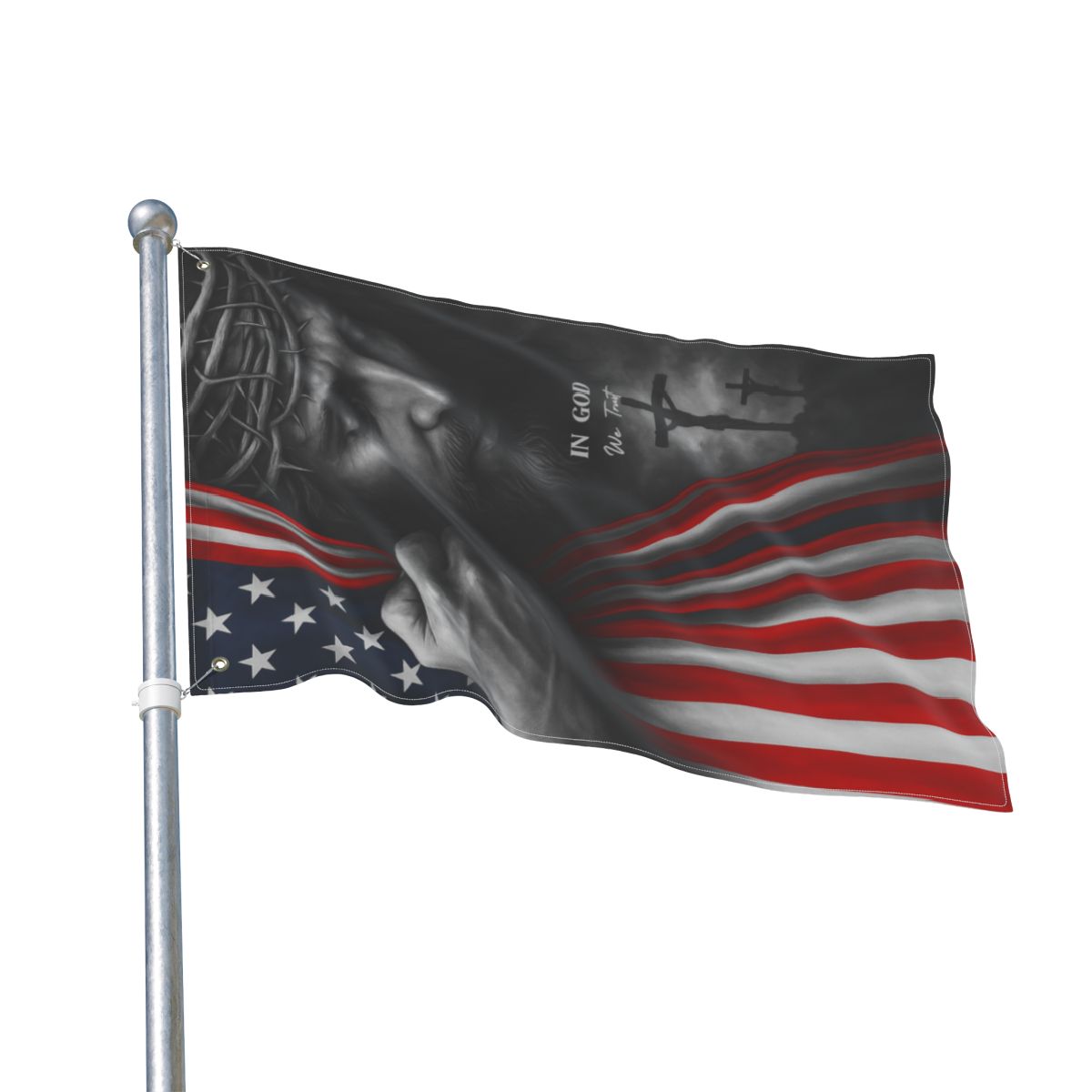 In God We Trust Double Sided Flag