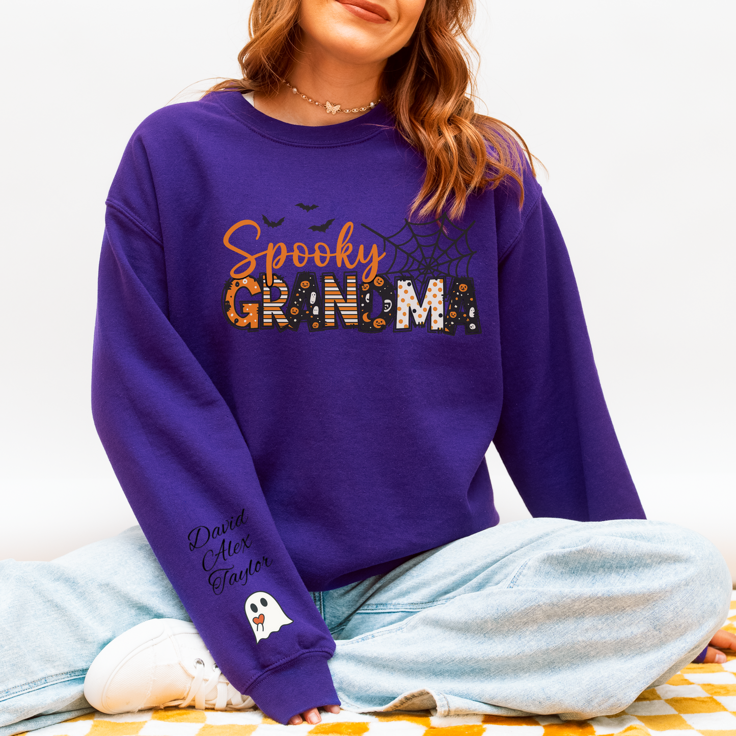 Spooky Grandma Unisex Heavy Blend™ Crewneck Sweatshirt