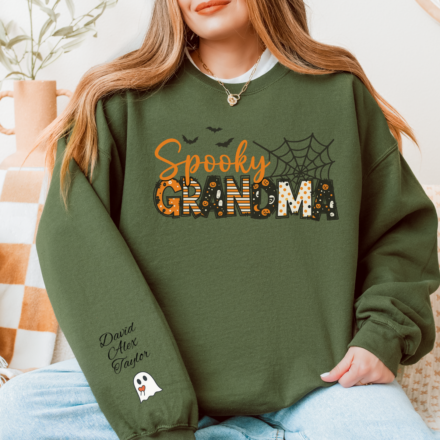 Spooky Grandma Unisex Heavy Blend™ Crewneck Sweatshirt