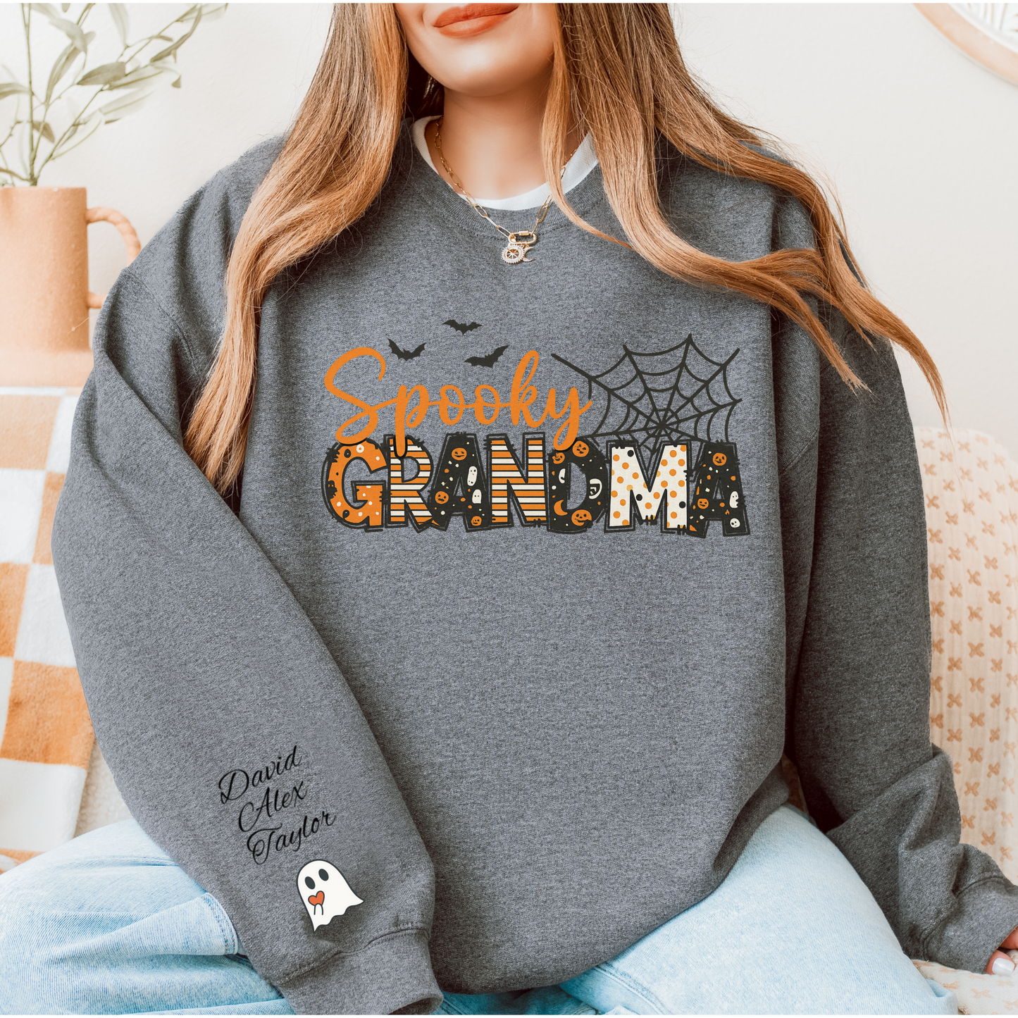 Spooky Grandma Unisex Heavy Blend™ Crewneck Sweatshirt