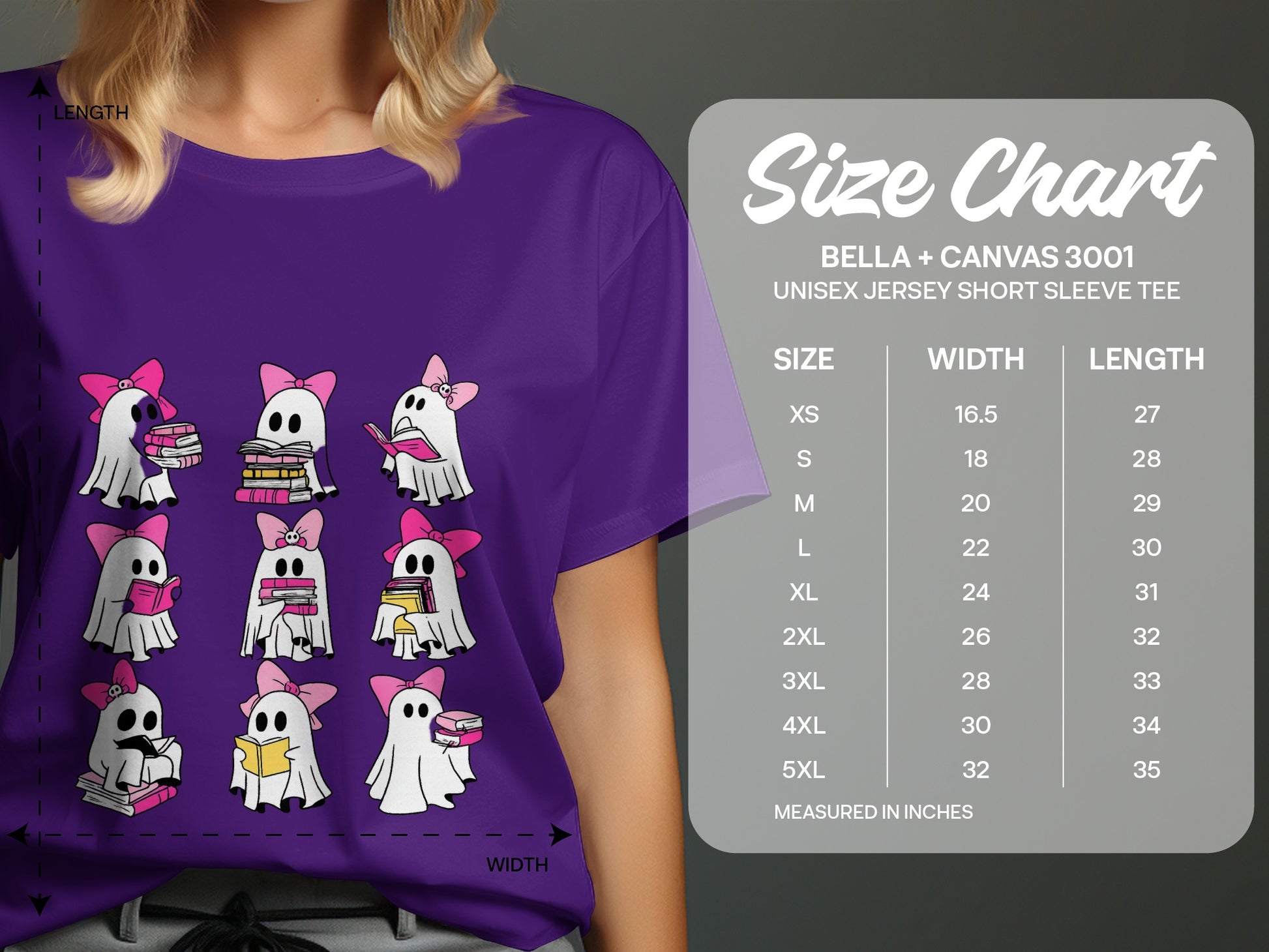 Cute Cartoon Ghosts Unisex Jersey Short Sleeve Tee product type