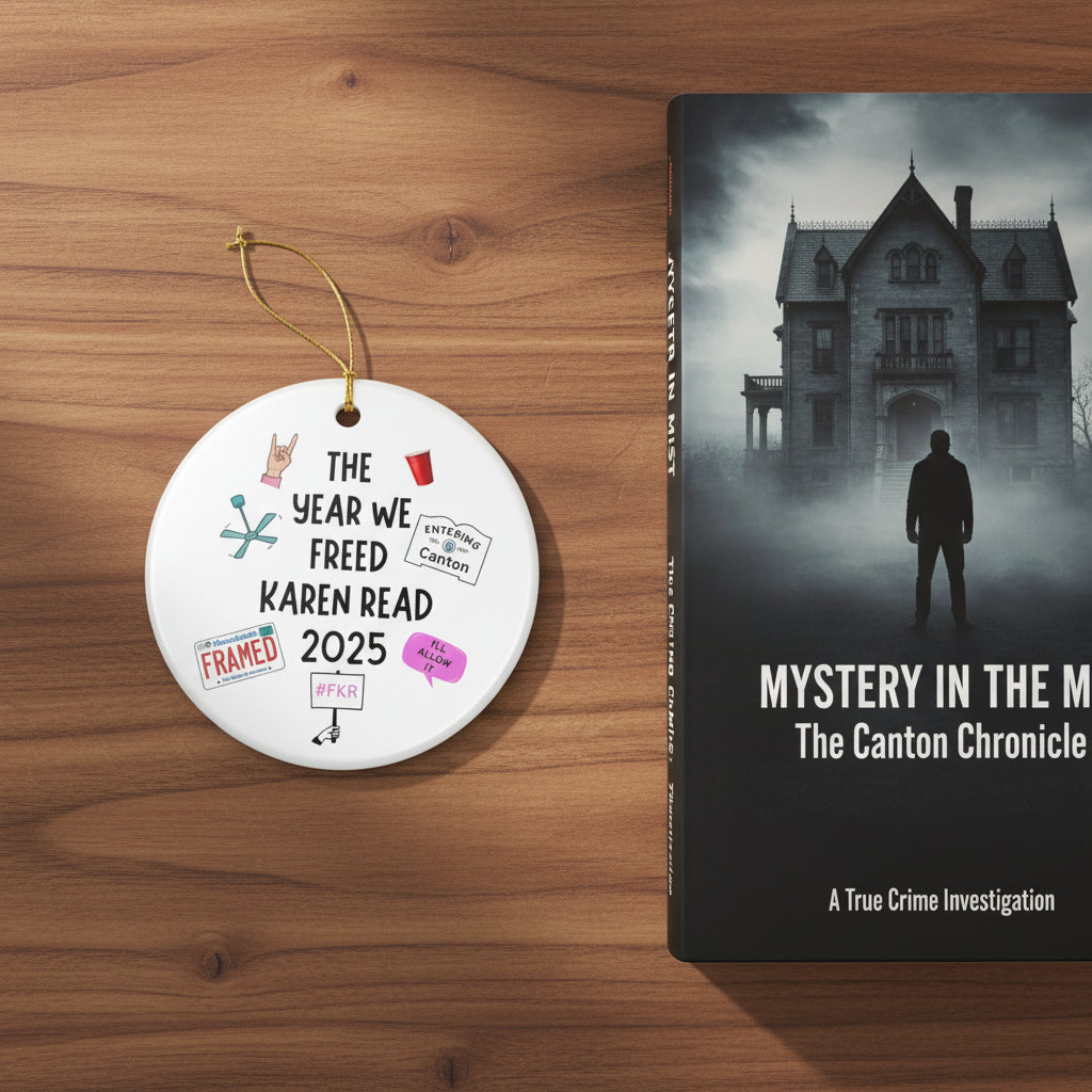 Ceramic Ornament — “The Year We Freed Karen Read 2025” Funny Commemorative Holiday Decoration