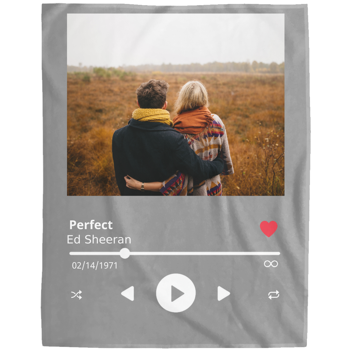 Personalized Photo Plush Fleece Blanket