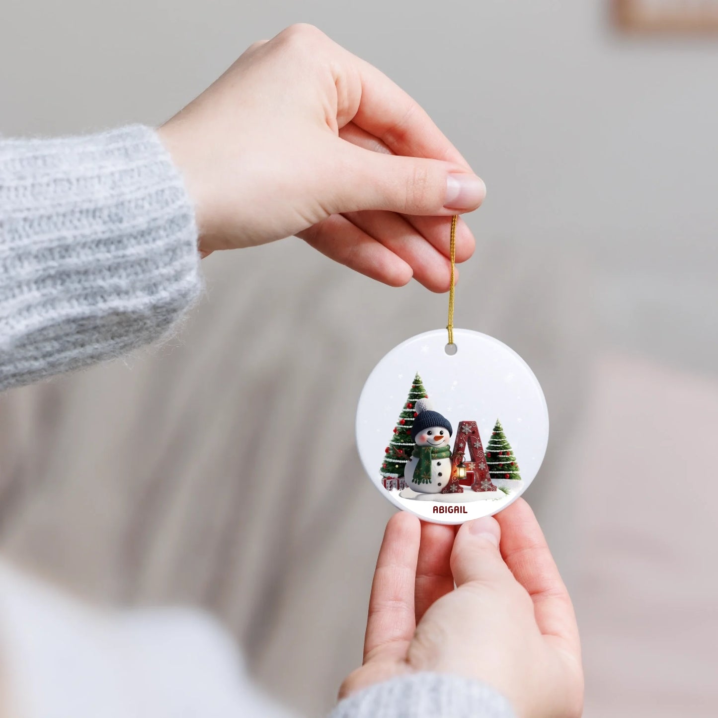 Custom Letter Ornament