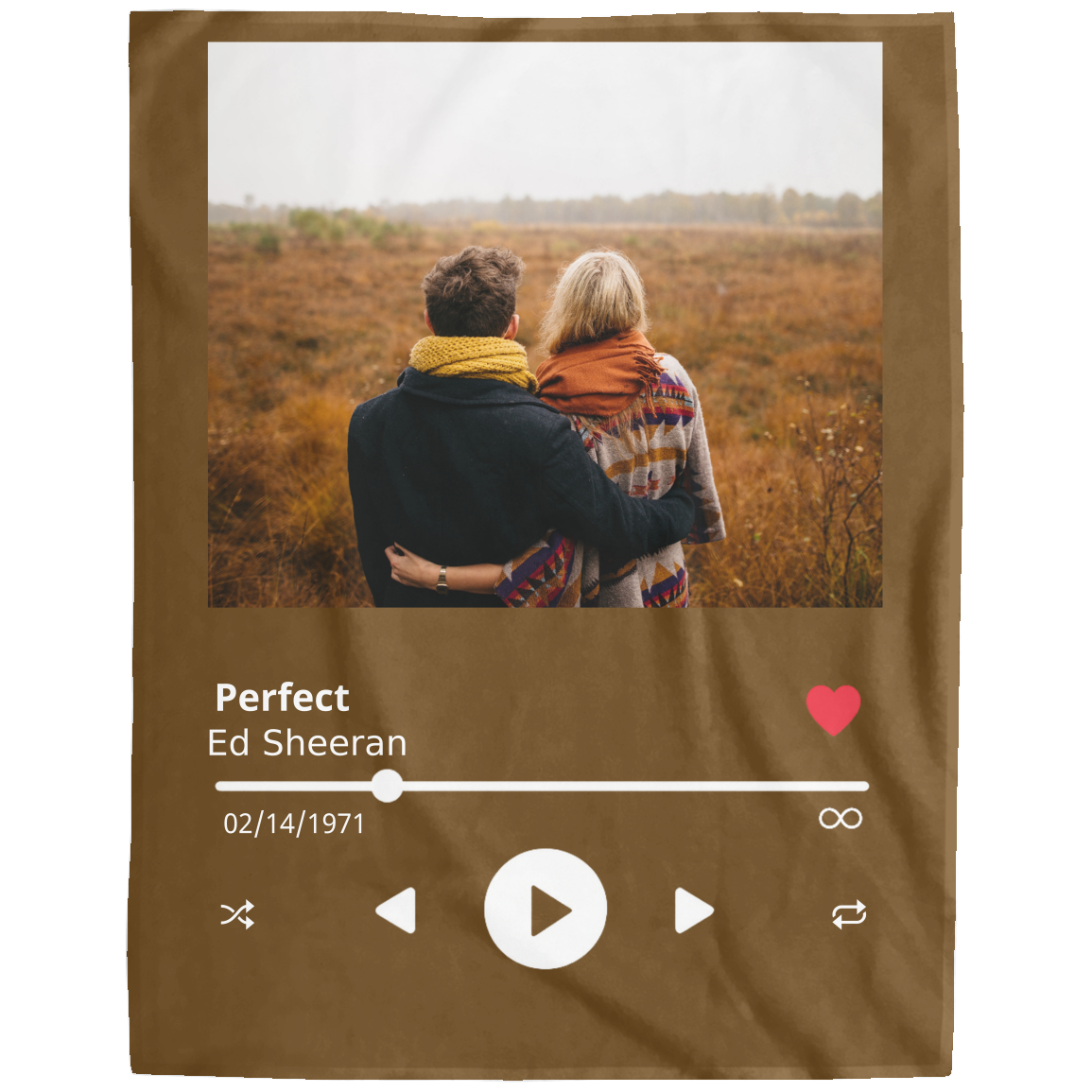 Personalized Photo Plush Fleece Blanket
