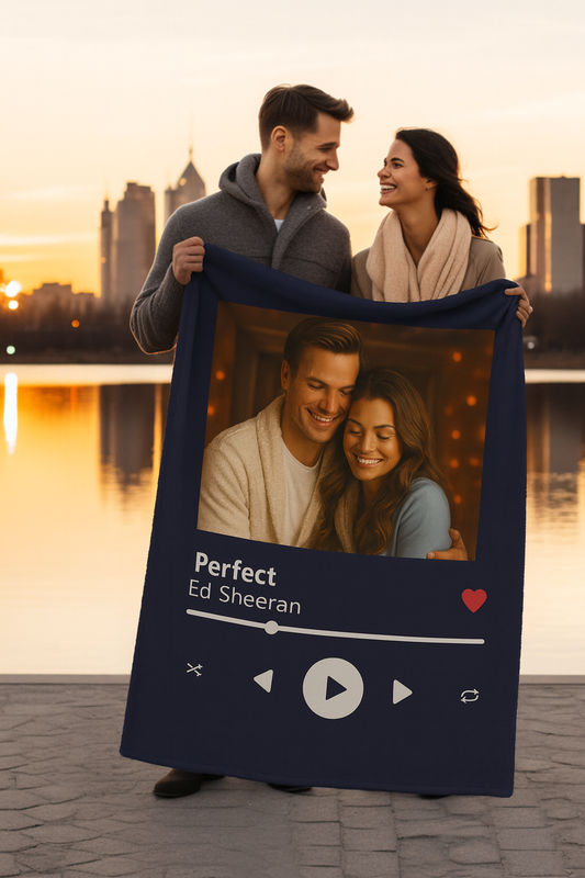 Personalized Photo Plush Fleece Blanket