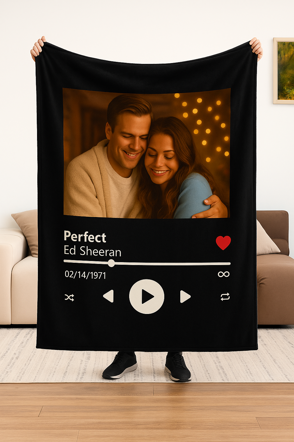 Personalized Photo Plush Fleece Blanket