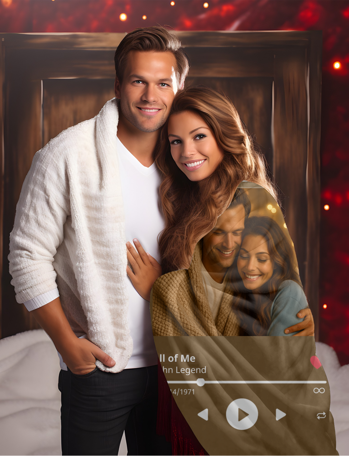 Personalized Photo Plush Fleece Blanket