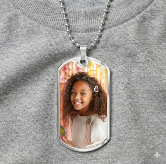 Personalized Photo Dog Tag Necklace