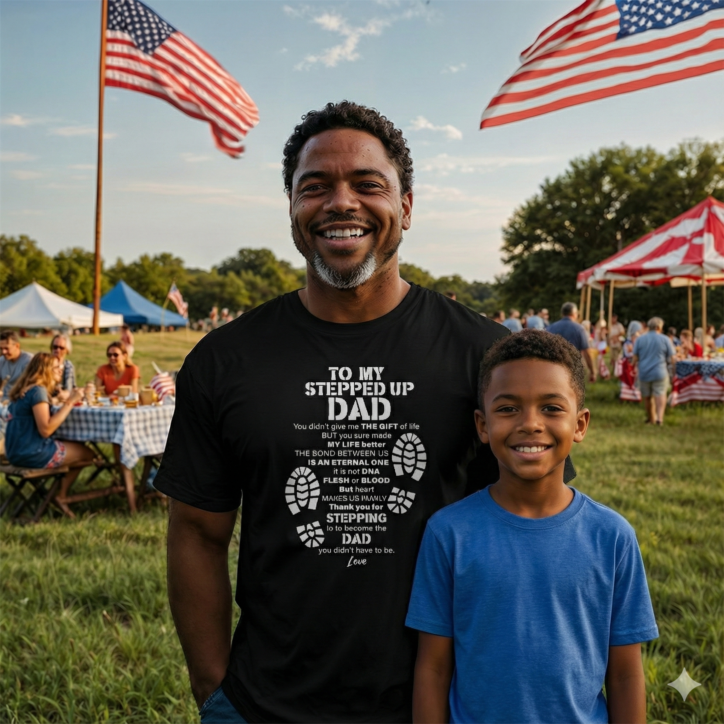 To My Stepped Up Dad T Shirt