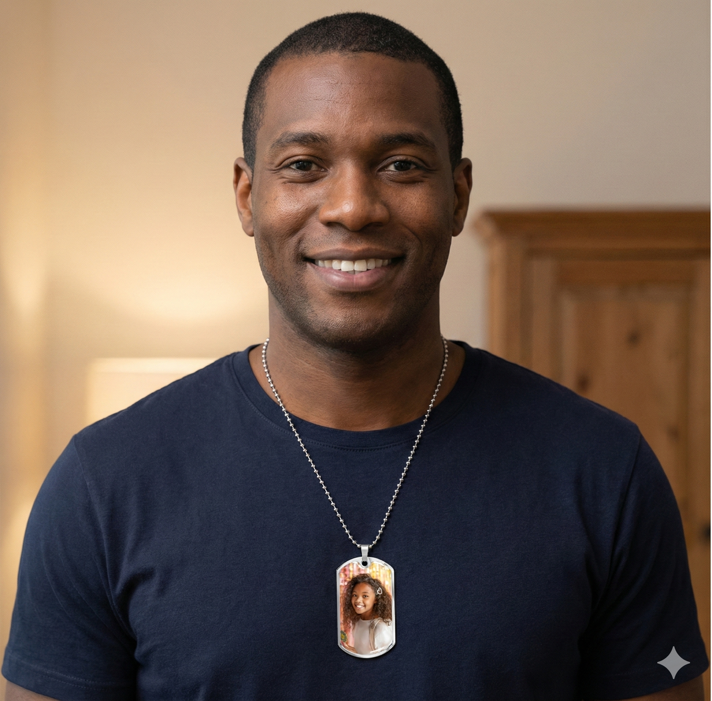 Personalized Photo Dog Tag Necklace