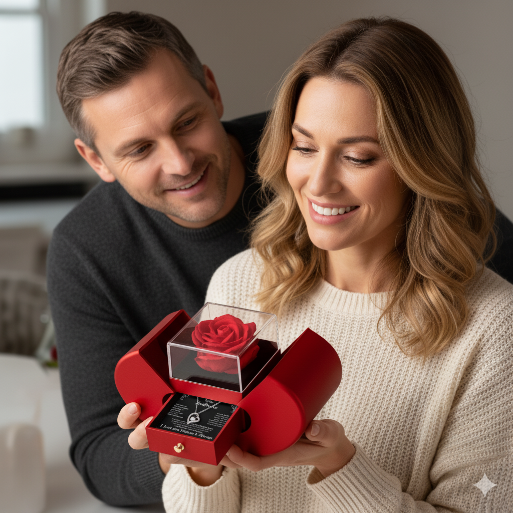 To My Soulmate Forever Love Necklace & Heart Box Gift Set