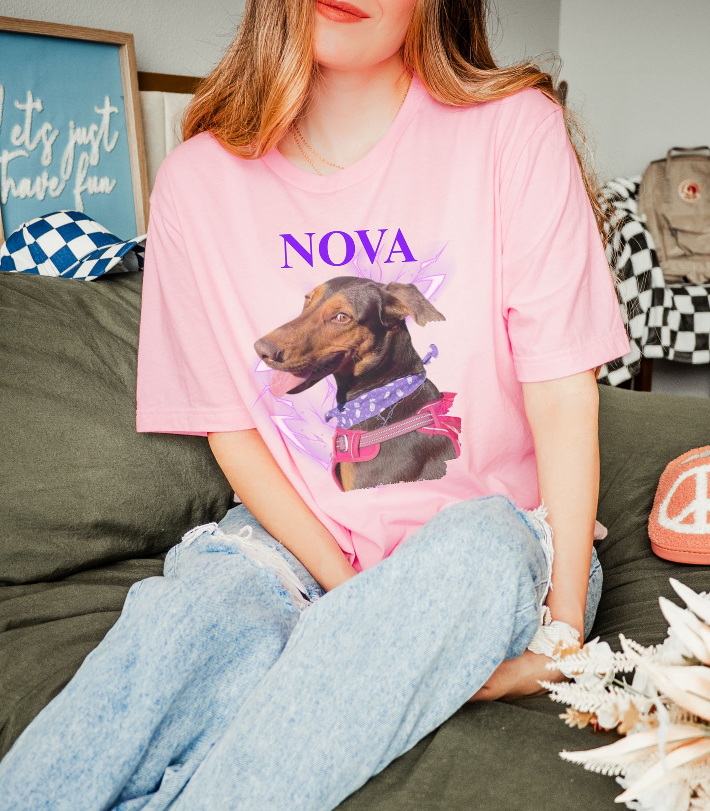 Personalized Pet Photo Unisex Short Sleeve Tee