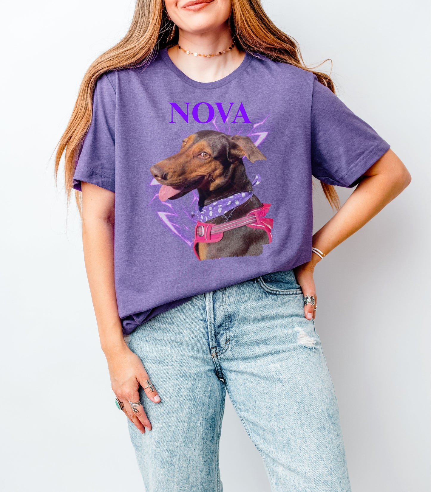 Personalized Pet Photo Unisex Short Sleeve Tee