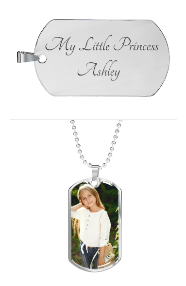 Personalized Photo Dog Tag Necklace