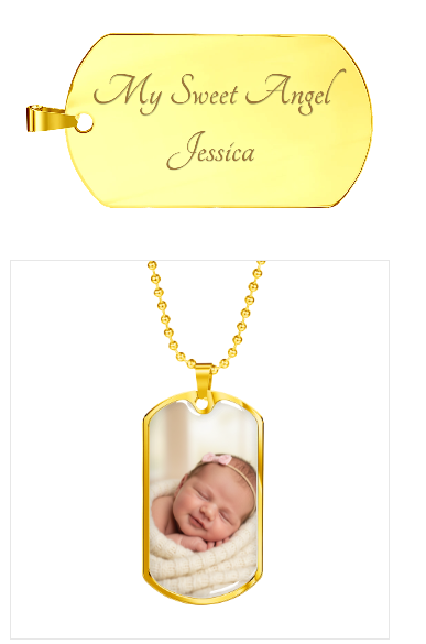 Personalized Photo Dog Tag Necklace