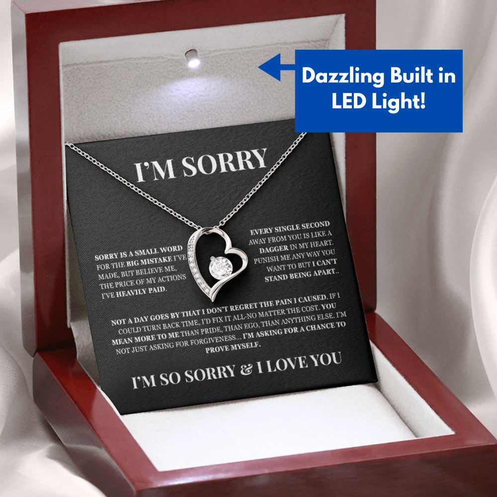 I'm Sorry! Apology Gift for Her - Forever Love Necklace