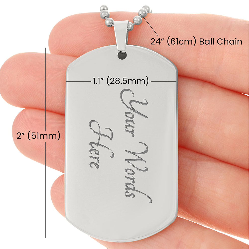 Personalized Photo Dog Tag Necklace