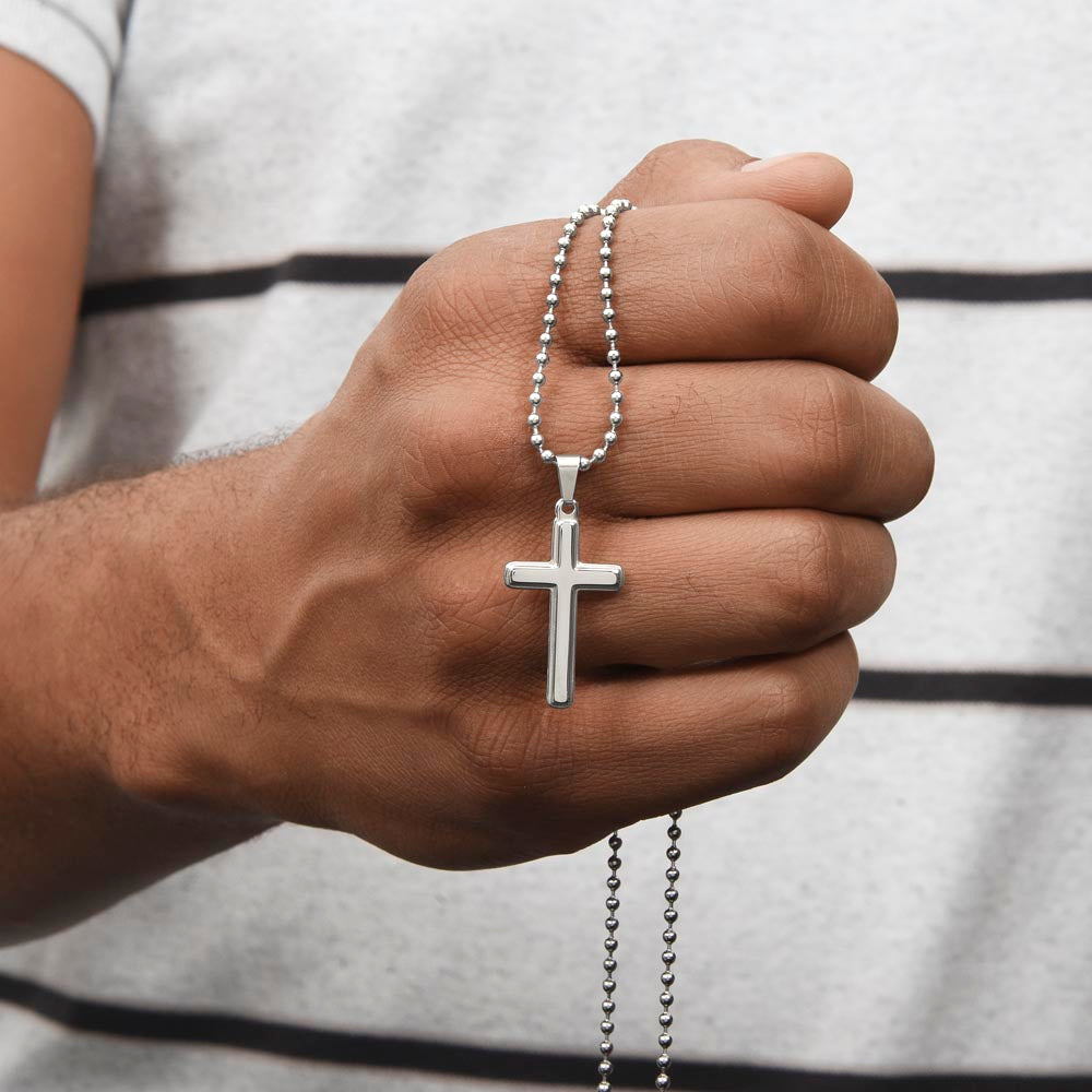 Jesus Left the 99 - Cross Pendant