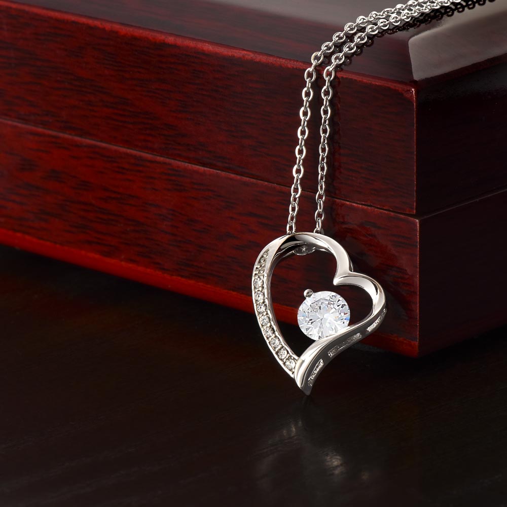 To My Beautiful Daughter - Love Dad - Forever Love Necklace