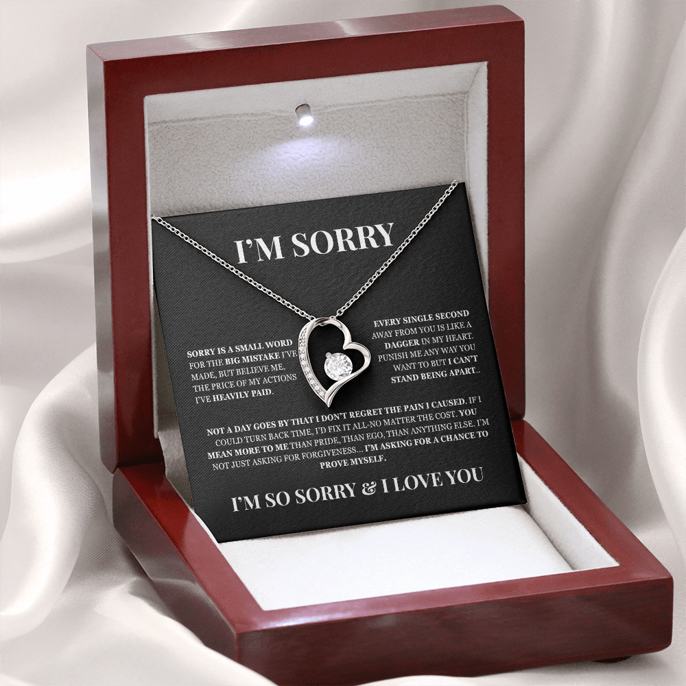 I'm Sorry! Apology Gift for Her - Forever Love Necklace