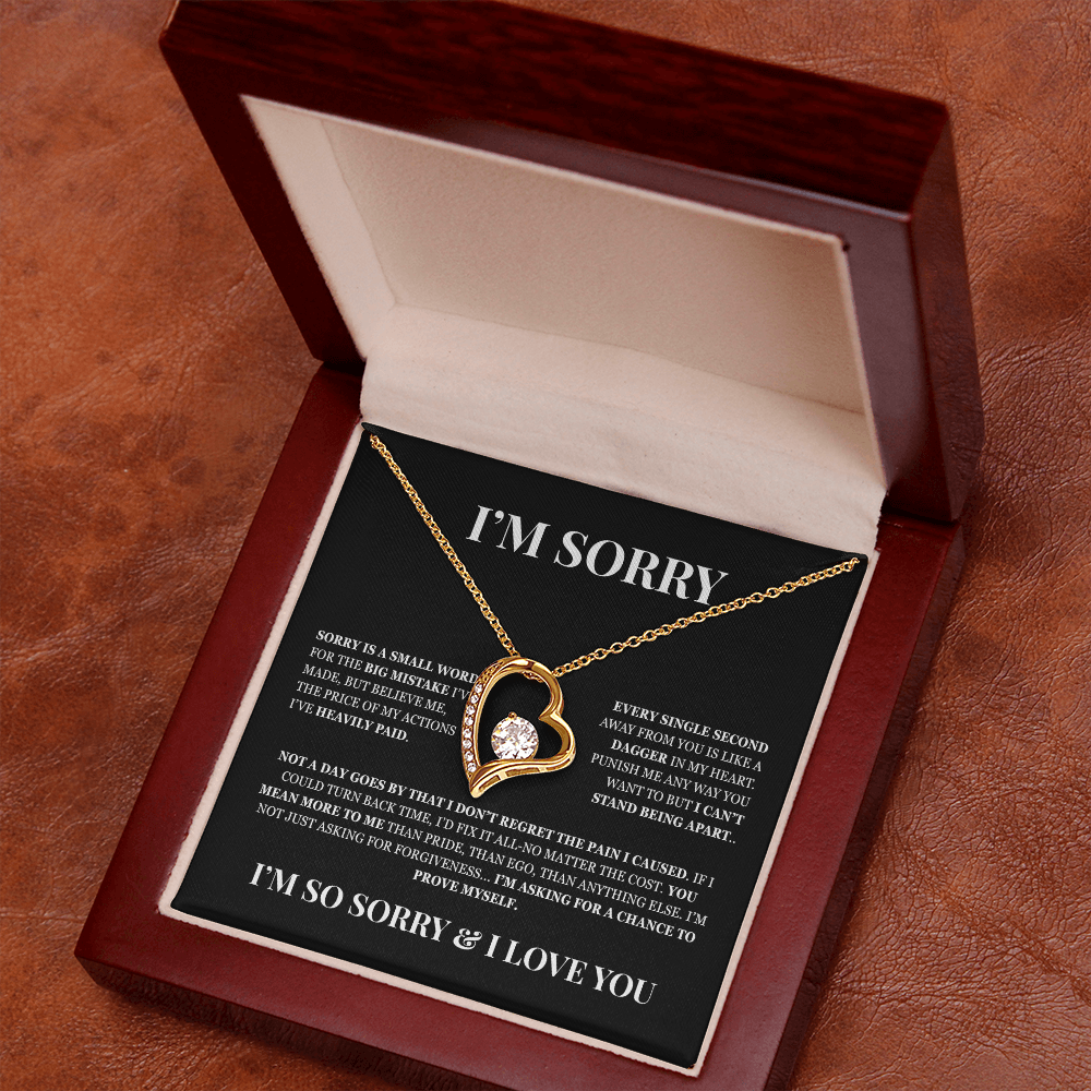 I'm Sorry! Apology Gift for Her - Forever Love Necklace