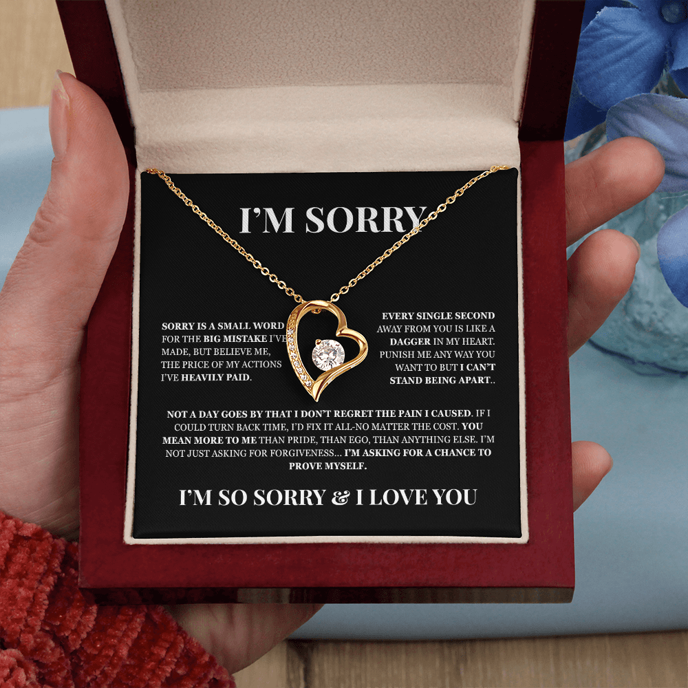 I'm Sorry! Apology Gift for Her - Forever Love Necklace