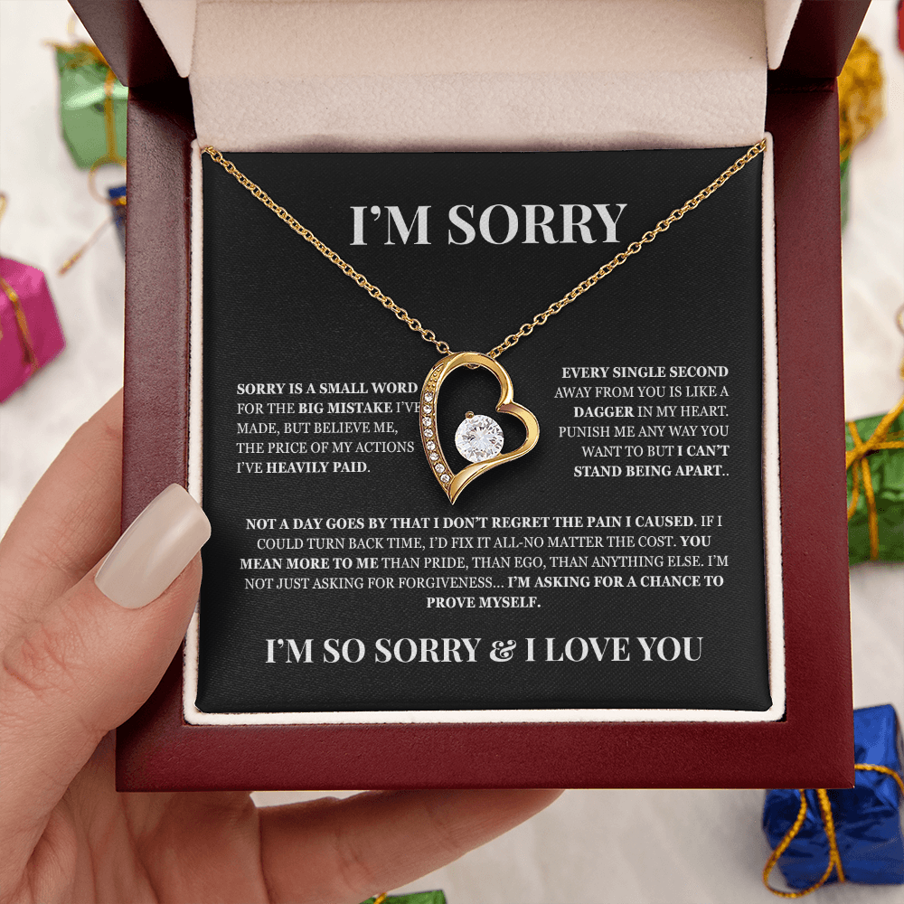 I'm Sorry! Apology Gift for Her - Forever Love Necklace