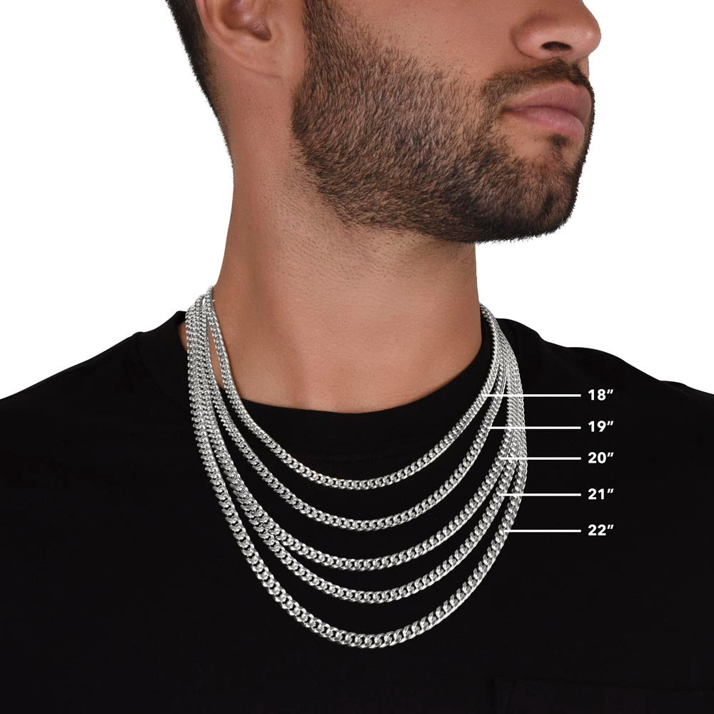 To My Amazing Son, Love Dad - Cuban Chain