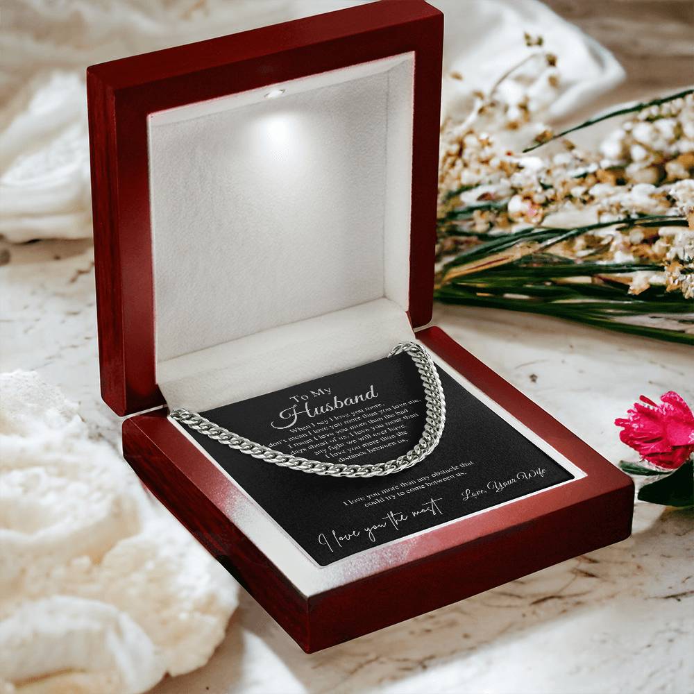 To My Husband - Cuban Chain