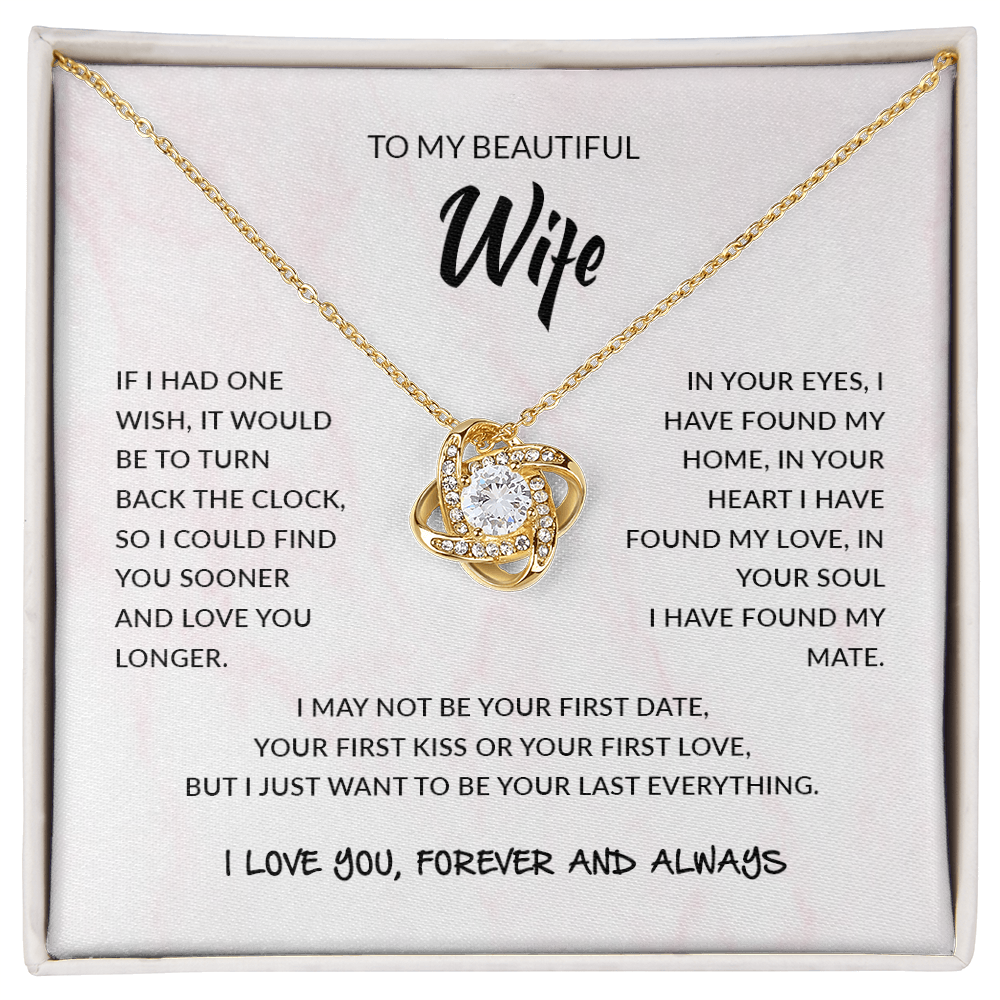 To My Wife | Love Knot Necklace