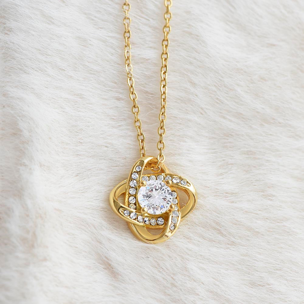 To My Beautiful Daughter - From Dad, Love Knot Necklace