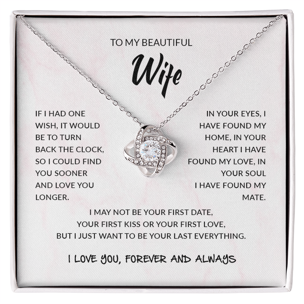 To My Wife | Love Knot Necklace