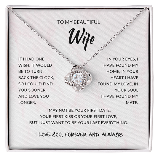 To My Wife | Love Knot Necklace